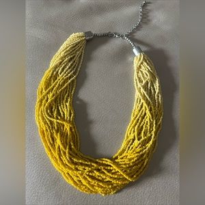 Simply Vera Vera Wang Graduated yellow beaded necklace